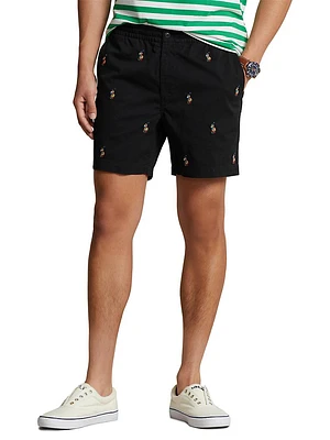 Stretch-Twill Flat-Front Shorts