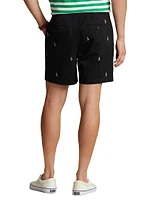 Stretch-Twill Flat-Front Shorts