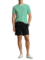 Stretch-Twill Flat-Front Shorts