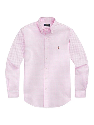 Oxford Gingham Long-Sleeve Sport Shirt