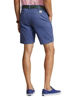Twill Flat-Front Shorts