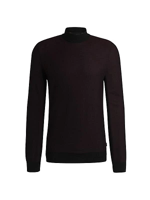 Silk Regular-Fit Sweater with Knitted Structure