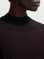 Silk Regular-Fit Sweater with Knitted Structure