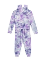 Little Girl's & Girl's Aurora Tie-Dye Jogger Pants