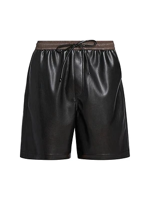 Doxxi Faux Leather Shorts