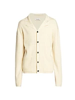 Torben Rib-Knit Button-Front Shirt