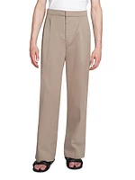 Kevin Cotton Mid-Rise Pants