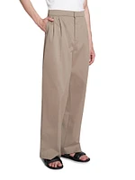 Kevin Cotton Mid-Rise Pants