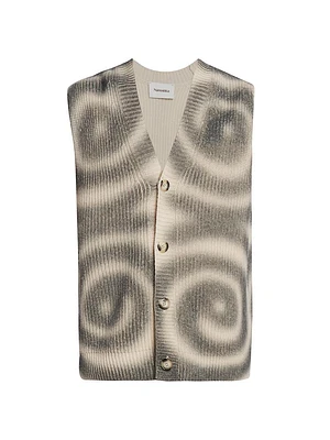 Terence Spiral Wool-Blend Sweater Vest