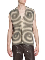 Terence Spiral Wool-Blend Sweater Vest