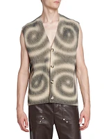 Terence Spiral Wool-Blend Sweater Vest