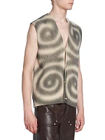 Terence Spiral Wool-Blend Sweater Vest