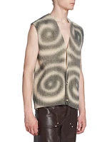 Terence Spiral Wool-Blend Sweater Vest