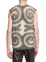 Terence Spiral Wool-Blend Sweater Vest