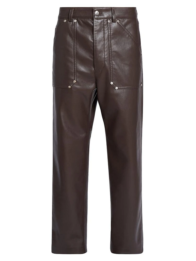 Quido Coated Mid-Rise Pants