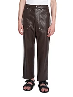 Quido Coated Mid-Rise Pants