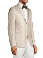 Silk Chevron Dinner Jacket