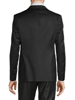 Crystal-Embellished Wool One-Button Dinner Jacket