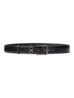 Mini VLogo Signature Calfskin Belt 35mm