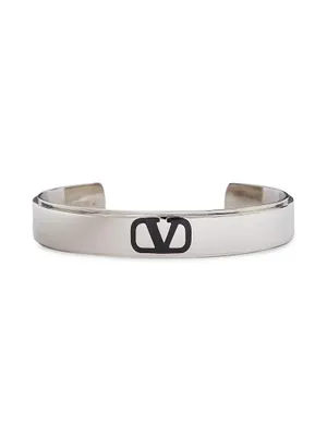 VLogo Signature Metal And Enamel Cuff