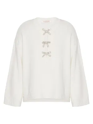 Embroidered Wool Sweater