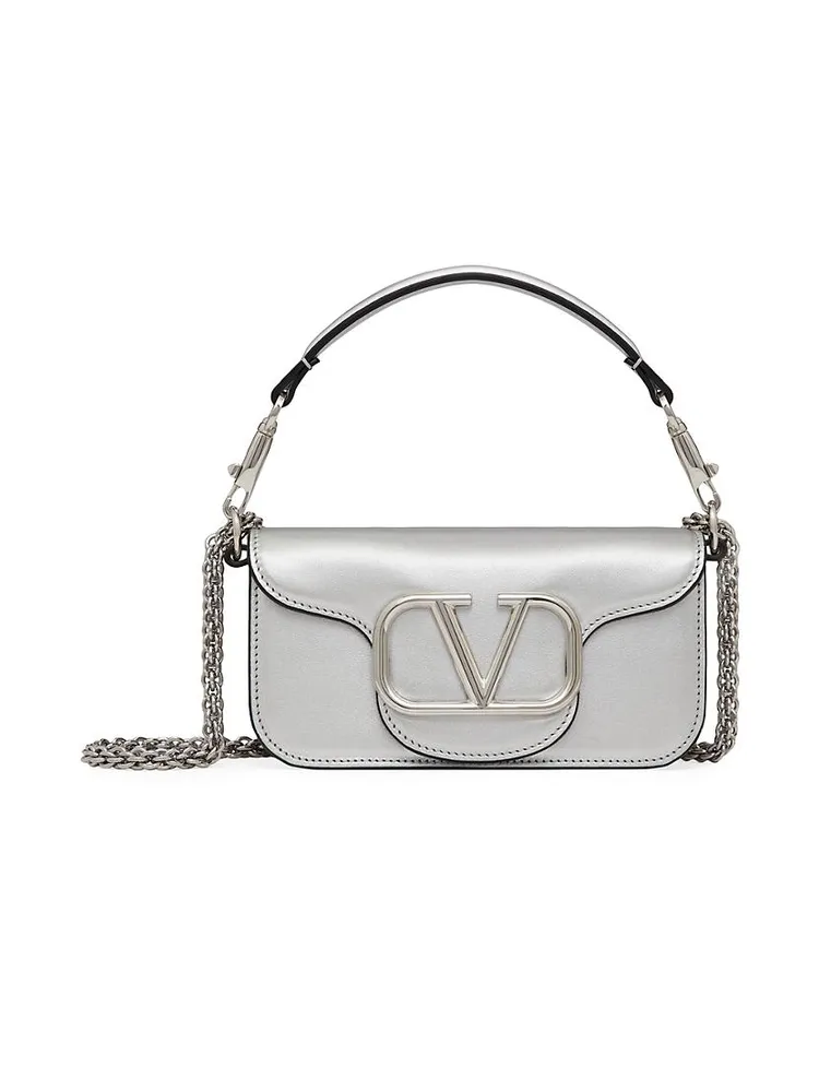 Small Locò Metallic Calfskin Shoulder Bag