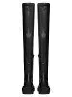 Rockstud M-Way Over-The-Knee Boots Stretch Synthetic Material 50MM