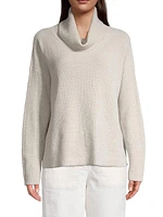 Funnel-Neck Cotton Sweater