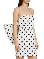 Margot Polka Dot Silk Minidress