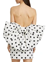 Margot Polka Dot Silk Minidress