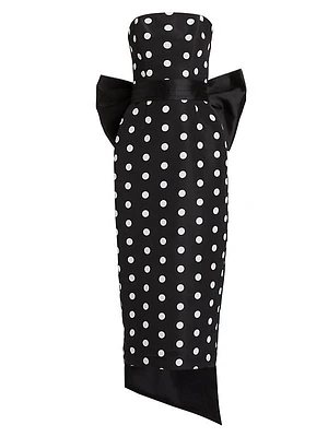Emily Polka Dot Silk Midi-Dress