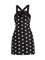 Colette Polka Dot Silk Minidress