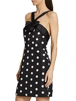 Colette Polka Dot Silk Minidress