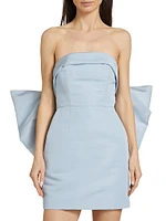 Margot Silk Strapless Minidress