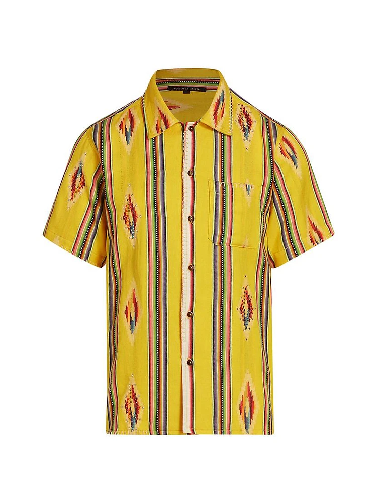 Robbie Striped Bowling Shirt