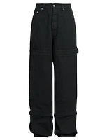 Denim Relaxed-Fit Carpenter Pants