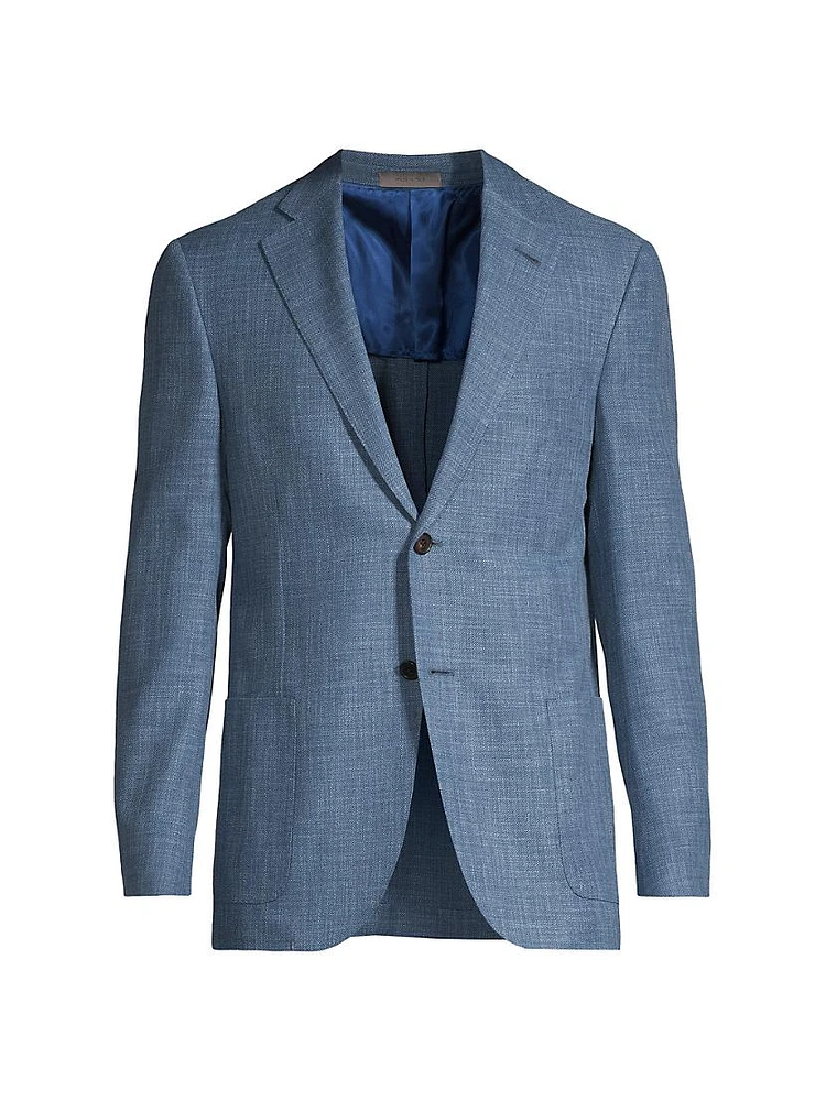 Cotton & Wool-Blend Two-Button Sport Coat