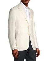 Linen & Wool-Blend Two-Button Sport Coat