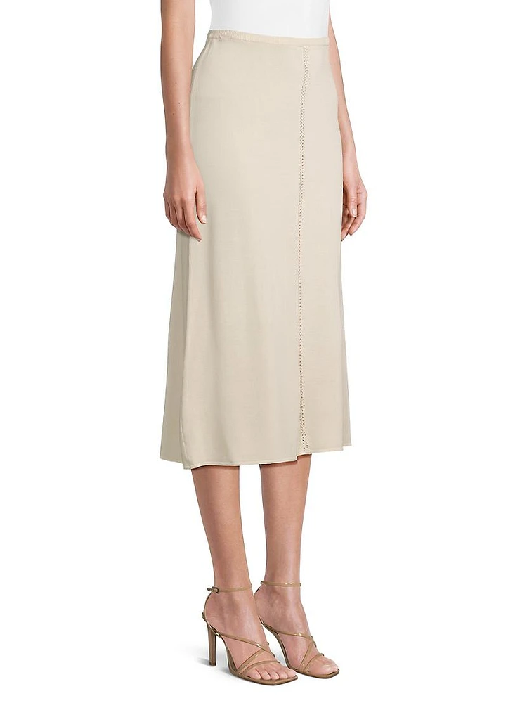 The Triangular Knit Midi-Skirt