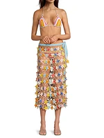 Star Crocheted Convertible Maxi Skirt