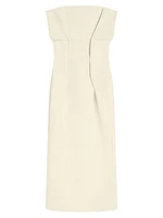 Adito Strapless Sheath Midi-Dress