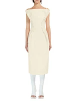 Adito Strapless Sheath Midi-Dress