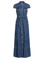 Miranda Denim Maxi Shirtdress