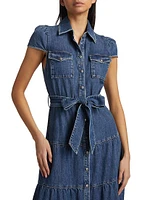 Miranda Denim Maxi Shirtdress