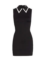 Wynell Tipped Collar Minidress