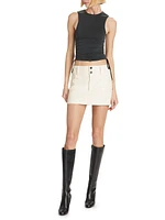 Laika Vegan Leather Miniskirt