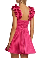 Kitty Ruffled-Strap Minidress