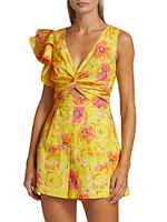 Joette Floral Cut-Out Romper