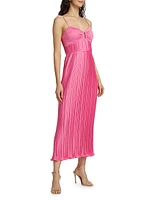 Dannie Pleated Midi-Dress