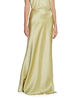 Fea Satin Maxi Slip Skirt